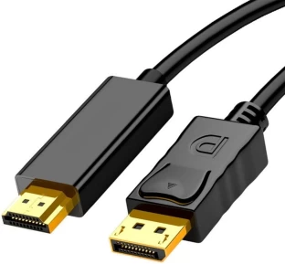 SA 1.5 m DisplayPort to HDMI Cable 1.8M Compatible with PC TV Monitor Laptop