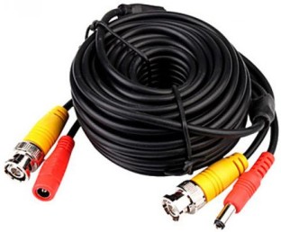 DEALS ONLINE 30 m 30M Power & Video CCTV Camera Cable - Black