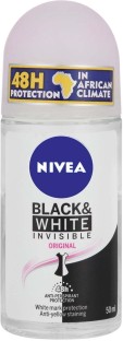Nivea Black & White Invisible Original Deodorant Roll-on  -  For Women