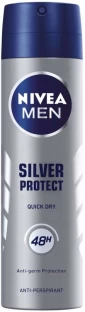 Nivea Silver Protect Quick Dry Deodorant Spray  -  For Men