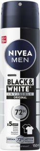 Nivea ANTIPERSPIRANT Black & White Deodorant Spray  -  For Men