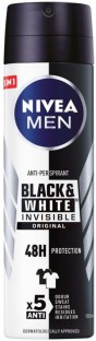 Nivea ANTIPERSPIRANT Black & White Deodorant Spray  -  For Men