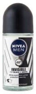 Nivea ANTIPERSPIRANT Black & White Invisible Deodorant Roll-on  -  For Men