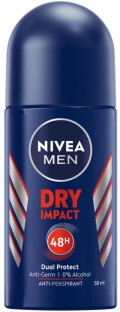 Nivea Dry Impact Deodorant Roll-on  -  For Men