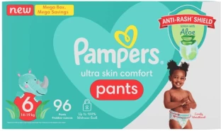 Pampers Mega Box Double Protection Tape Diapers - XL|XXL|XXXL