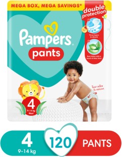 Pampers Mega Box Double Protection Tape Diapers - M