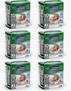 grand Masters Unisex Adult Diapers - XL
