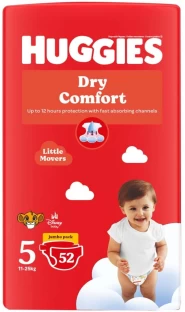 Huggies Dry Comfort Jumbo Pack Tape Diapers - 5