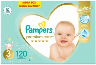 Pampers Premium Care Mega Box Tape Diapers - M