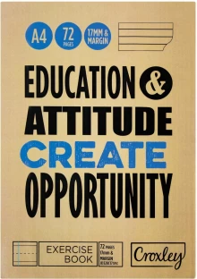 Croxley Exercise Book A4 Notebook Irish Margin