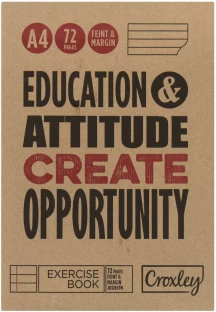 Croxley Exercise Book A4 Notebook Feint