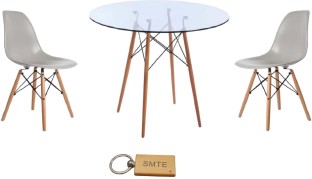 SMTE Solid Wood 4 Seater Dining Set