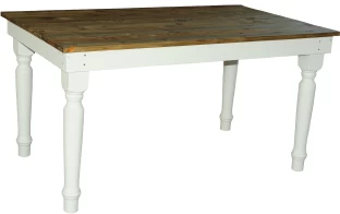 Go Colour GC Pattf1.5 white Solid Wood Dining Table