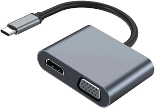 SWEG Gadgets 4-in 1 Hub Type C to PD/4k HDMI/VGA/USB for MacBook/Type C PC Docking Station For  Laptop