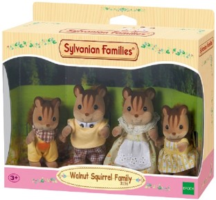 Sylvanian Families Sylvanian Walnut Squirrel Family for 3 Year old