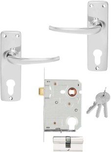 Mackie Silver Plated Metallic Door Levers