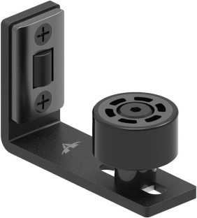 ALANES Heavy Duty Sliding Barn Door Bottom Adjustable Floor Guide Roller Floor Mounted Floor Mounted Door Stopper