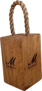 maison Wooden Doorstop Large Floor Mounted Wedge Door Stopper
