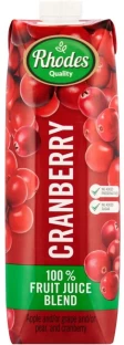 Rhodes Cranberry 100% Fruit Juice Blend