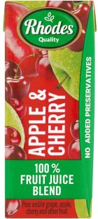 Rhodes Apple & Cherry 100% Fruit Juice Blend