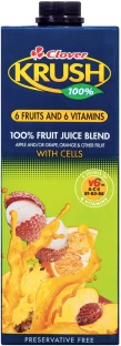 Clover Krush 6 Fruits & Fiber 100% Fruit Juice Blend