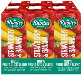 Rhodes Strawberry & Banana 100% Fruit Juice Blend