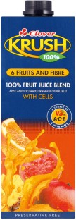 Clover Krush 6 Fruits & Fiber 100% Fruit Juice Blend