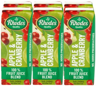 Rhodes Apple & Cranberry 100% Fruit Juice Blend