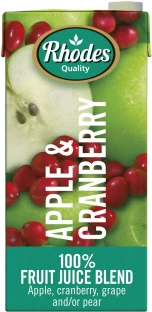 Rhodes Apple & Cranberry 100% Fruit Juice Blend