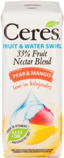 Ceres Fruit and Water Swirl Pear & Mango Fruit Nectar Blend