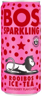 Bos Sparkling Strawberry Flavoured Rooibos Iced Tea
