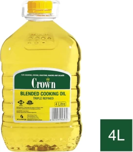 Crown Triple Refined Blended Oil Plastic Bottle