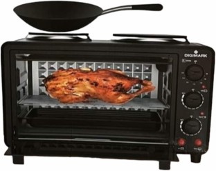 28 Litre Electric Oven with 2 Solid Hot Plates Digimark 28L Electric Coil Stove