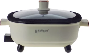 Hoffmans 6 L Non-stick Electric Pot / Skillet Off-White - Electric Skillets and Griddles