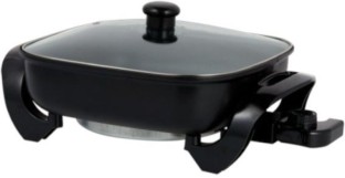 Platinum 7L Electric Frypan Non-stick Tempered Glass Lid wok 1400W (Parallel Import) Electric Skillets and Griddles