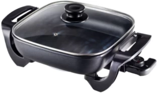 PLATINUM Platinum Frying Pan 5L With Glass Lid Electric Range Cookers