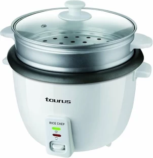 Taurus Rice Cooker With Glass Lid Plastic 700W "Rice Chef" Electric Range Cookers