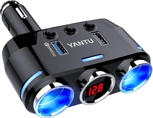 ALANES Upgraded 120W 3.1A DC Car Socket Splitter 3.1 A C Socket