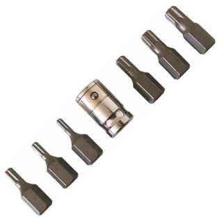Lekr.co.za Coarse Spline Bits - 1/2 Inch Drive 0 A C Socket