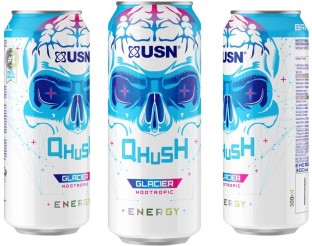 USN Qhush Glacier Energy Drink