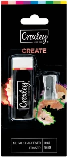 Croxley Create Eraser + Sharpener Non Toxic Eraser