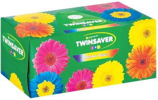 Twinsaver 2 Ply Rainbow Facial Dry Tissue