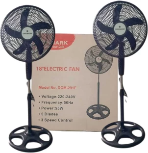 Digimark 18″ Adjustable Height Pedestal Stand Fan 5 Blade A 420 mm Pedestal Fan