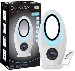 Elektra Aero-Cool Bladeless Fan with Remote – Sleek, Safe & Silent Cooling Bladeless Fan