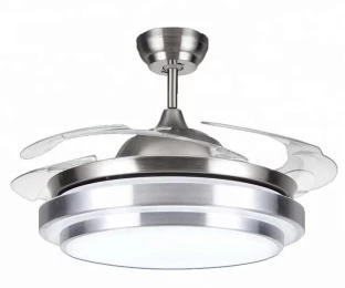 hello today Remote Control Retractable blade Auto Folding Ceiling Fan - Silver A Ceiling Fan