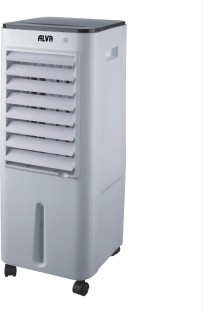 Alva 12L Evaporative Air Cooler | Humidifier | 2 Ice Packs, 3 Speeds, Oscillating A Ultra High Speed Floor Fan