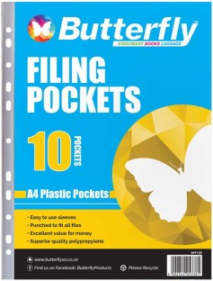 Butterfly Polypropylene Pocket File