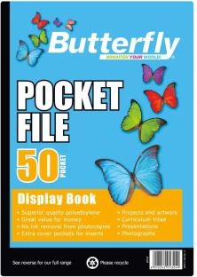 Butterfly Polyethylene Pocket File