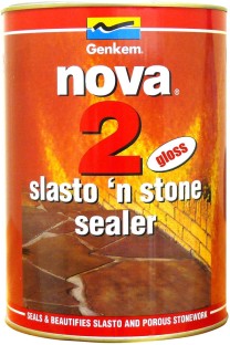 Nova 2 Slasto 'n Stone Sealer Gloss Solvent Floor Coating Paint