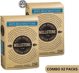 Millstone Artisan Flour (Combo Pack) Stoneground White  Bread Flour